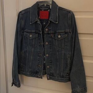 Levi's Blue Denim Trucker Jacket with quilted lining